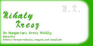 mihaly kresz business card